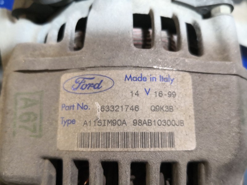 Recambio de alternador para ford focus (daw, dbw) 1.8 di / tddi referencia OEM IAM 98AB10300JB A115IM90A 
