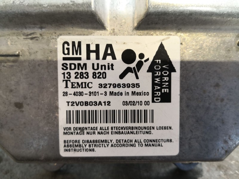 Recambio de centralita airbag para opel corsa d cosmo referencia OEM IAM 13283820 327963935 