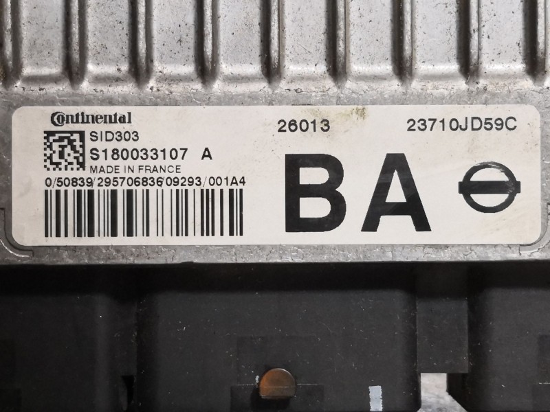 Recambio de centralita motor uce para nissan qashqai (j10) acenta referencia OEM IAM S180033107  