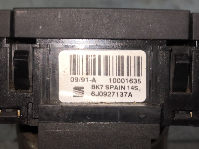 Recambio de warning para seat ibiza (6j5) sport referencia OEM IAM 6J0927137A  