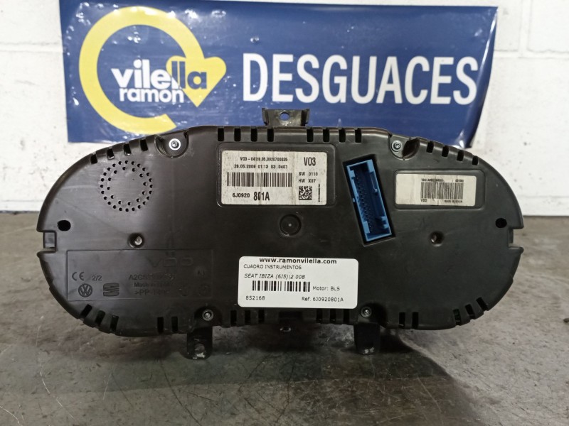 Recambio de cuadro instrumentos para seat ibiza (6j5) sport referencia OEM IAM 6J0920801A  