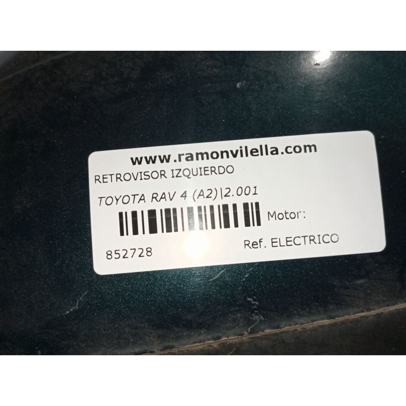 Recambio de retrovisor izquierdo para toyota rav 4 (a2) 2.0 d-4d luna 4x4 referencia OEM IAM ELECTRICO  