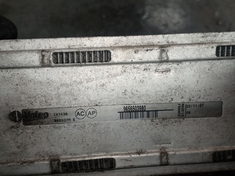 Recambio de intercooler para peugeot 308 1.6 hdi fap cat (9hz / dv6ted4) referencia OEM IAM 9656503980 IA1436 
