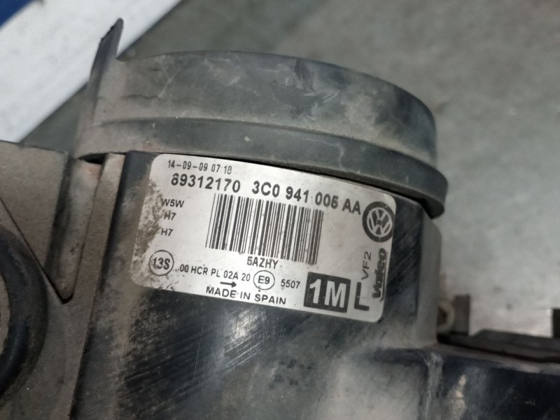 Recambio de faro izquierdo para volkswagen passat berlina (3c2) 2.0 tdi referencia OEM IAM 1C0941005AA  