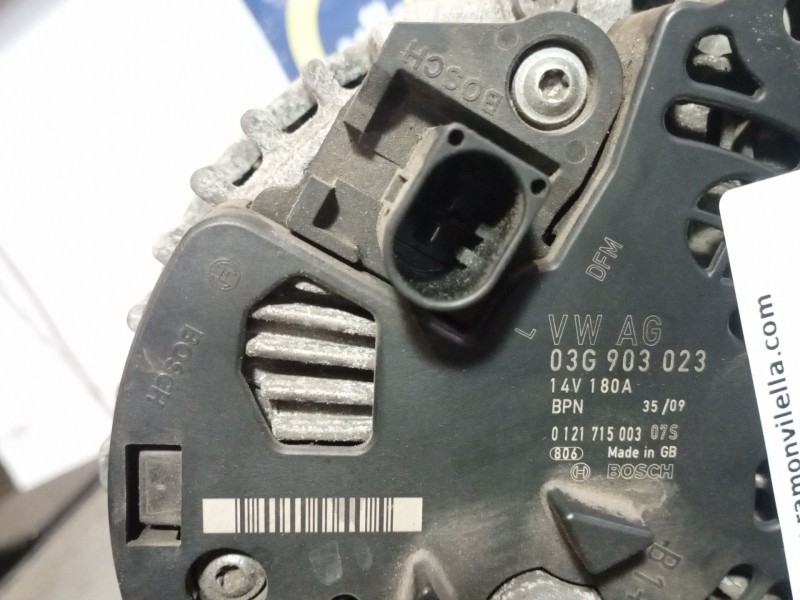 Recambio de alternador para volkswagen passat berlina (3c2) 2.0 tdi referencia OEM IAM 0121715003 036903023 