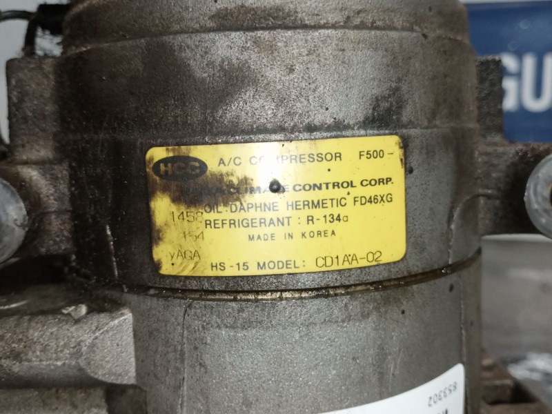 Recambio de compresor aire acondicionado para hyundai matrix (fc)  | 0.01 - ...  | 0.01 - ... referencia OEM IAM CD1AA02  