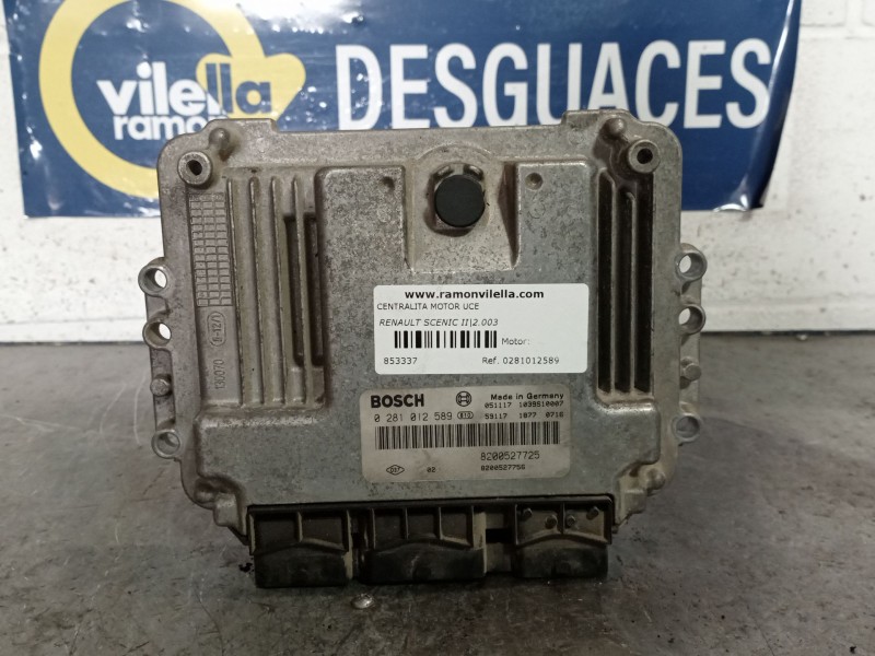 Recambio de centralita motor uce para renault scenic ii 1.9 dci diesel referencia OEM IAM 0281012589  