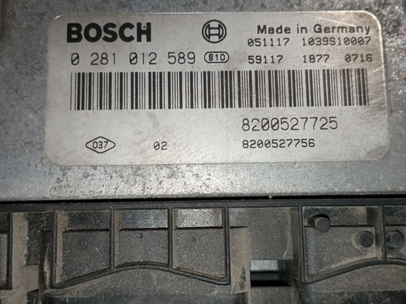 Recambio de centralita motor uce para renault scenic ii 1.9 dci diesel referencia OEM IAM 0281012589  
