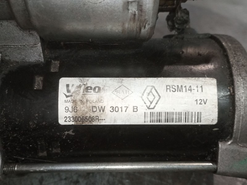 Recambio de motor arranque para renault captur adventure referencia OEM IAM RSM1411  