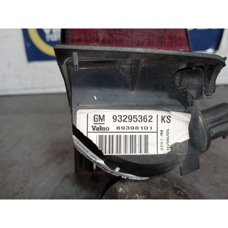 Recambio de faro antiniebla trasero izquierdo para opel meriva  | 0.03 - 0.08  | 0.03 - 0.08 referencia OEM IAM 93295362  