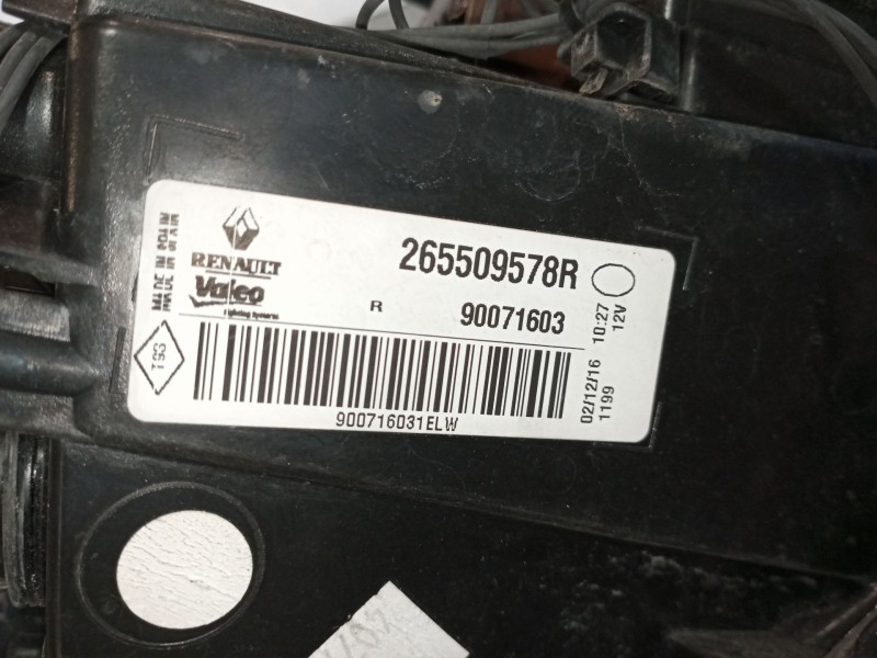 Recambio de piloto trasero derecho para renault megane referencia OEM IAM 265509578R  