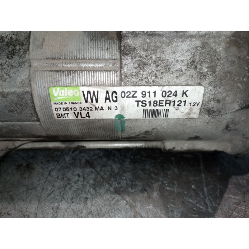 Recambio de motor arranque para seat ibiza (6j5) 1.6 tdi | 0.08 - ... 1.6 tdi | 0.08 - ... referencia OEM IAM 02Z911024K  