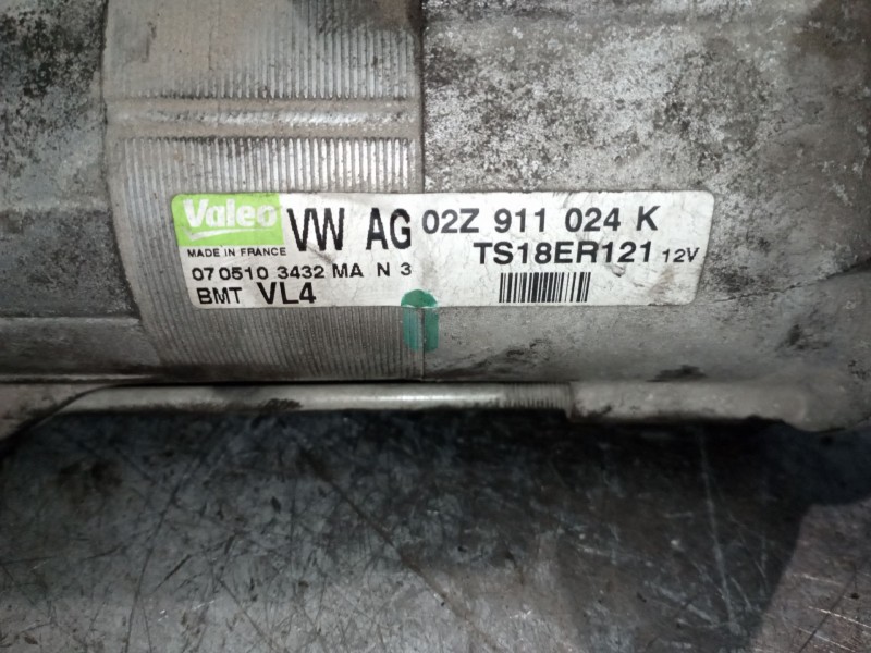 Recambio de motor arranque para seat ibiza (6j5) 1.6 tdi | 0.08 - ... 1.6 tdi | 0.08 - ... referencia OEM IAM 02Z911024K  