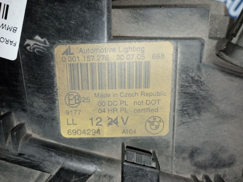 Recambio de faro derecho para bmw serie 3 coupe (e46) 2.8 328 ci referencia OEM IAM 0301157276  