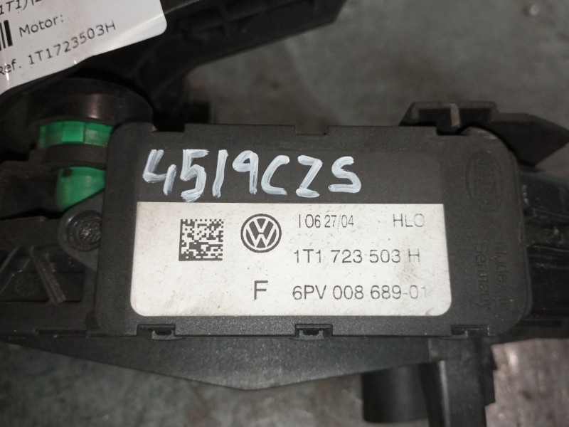 Recambio de potenciometro pedal para volkswagen touran (1t1) 2.0 tdi referencia OEM IAM 1T1723503H  