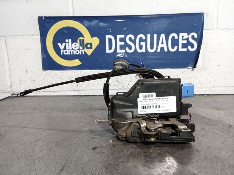 Recambio de cerradura puerta trasera derecha para volkswagen touran (1t1) 2.0 tdi referencia OEM IAM 7L0839016  