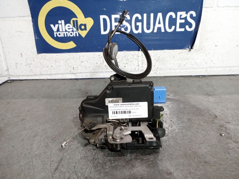 Recambio de cerradura puerta delantera derecha para volkswagen touran (1t1) 2.0 tdi referencia OEM IAM 3D1837016  