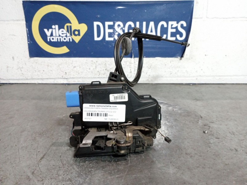 Recambio de cerradura puerta trasera izquierda para volkswagen touran (1t1) 2.0 tdi referencia OEM IAM 7L0839015  