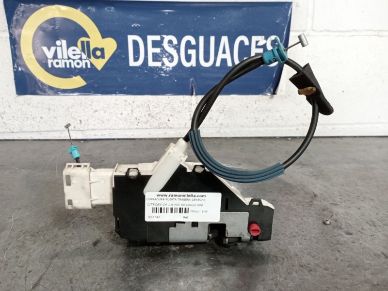 Recambio de cerradura puerta trasera derecha para citroen c4 1.6 hdi 90 cool referencia OEM IAM   