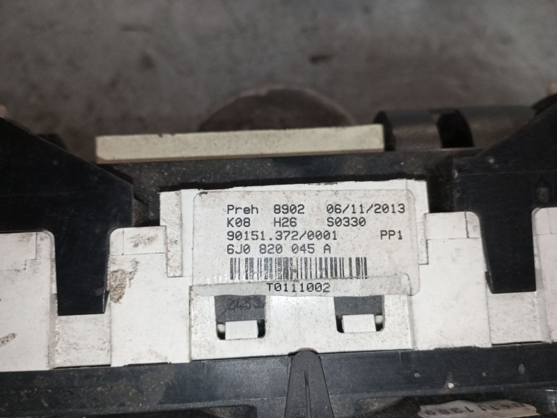 Recambio de mando calefaccion aire acondicionado para seat ibiza (6j5)  | 0.08 - ...  | 0.08 - ... referencia OEM IAM 6J0820045A