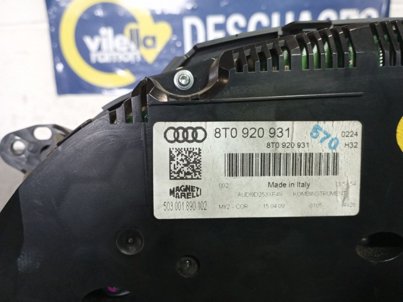 Recambio de cuadro instrumentos para audi a5 2.0 tfsi 211 referencia OEM IAM 8T0920931  