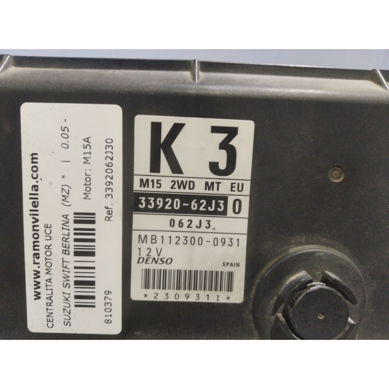 Recambio de centralita motor uce para suzuki swift berlina (mz)  | 0.05 - ... swift berlina (mz)  | 0.05 - ... referencia OEM IA