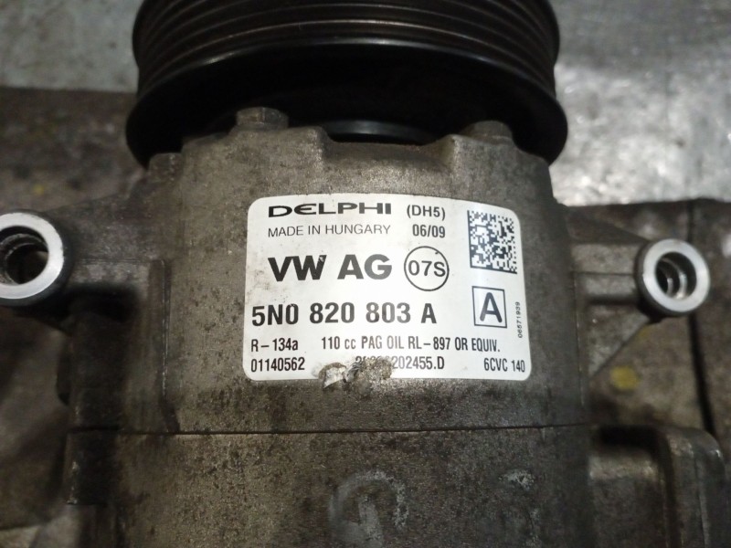 Recambio de compresor aire acondicionado para seat leon (1p1) reference referencia OEM IAM 5N0820803A  