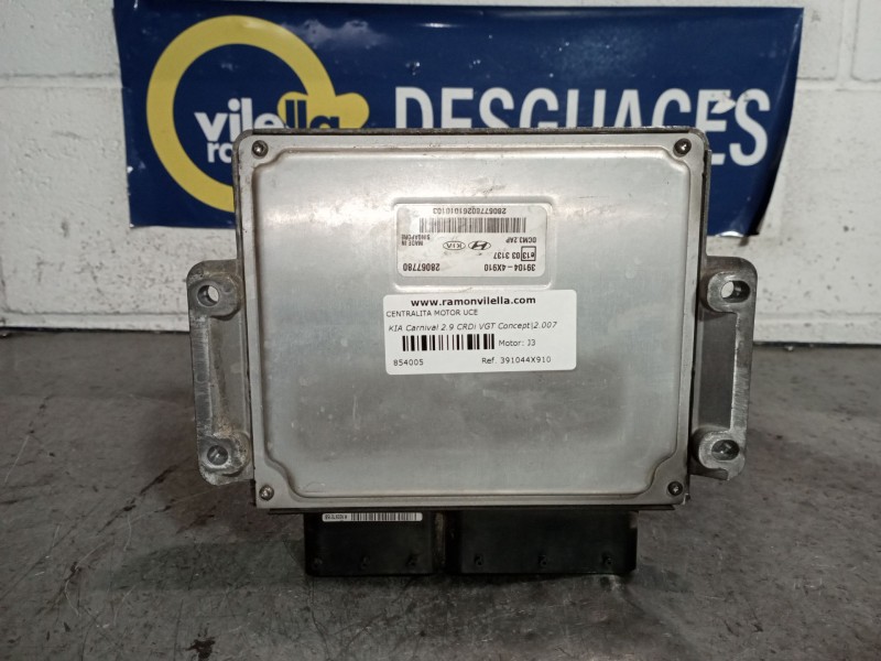 Recambio de centralita motor uce para kia carnival 2.9 crdi vgt concept referencia OEM IAM 391044X910  