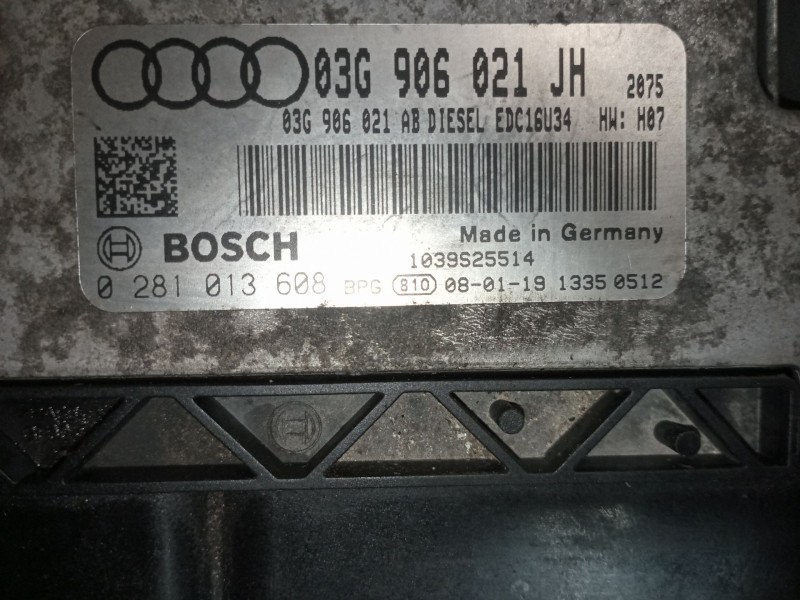 Recambio de centralita motor uce para audi a3 (8p) 2.0 tdi ambition referencia OEM IAM 0281013608  
