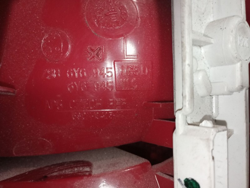 Recambio de piloto trasero izquierdo para skoda fabia (6y2/6y3) referencia OEM IAM 6Y6945095D  