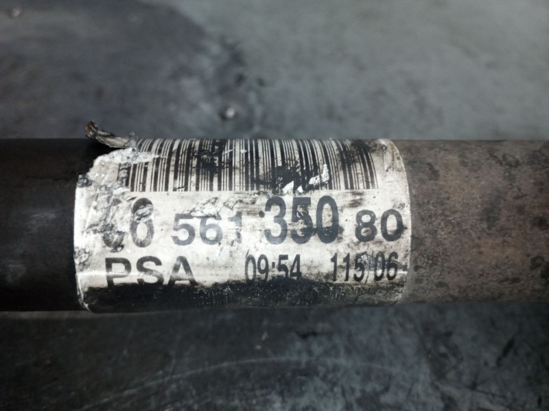 Recambio de transmision delantera derecha para peugeot 207 1.6 hdi referencia OEM IAM 9656135080  