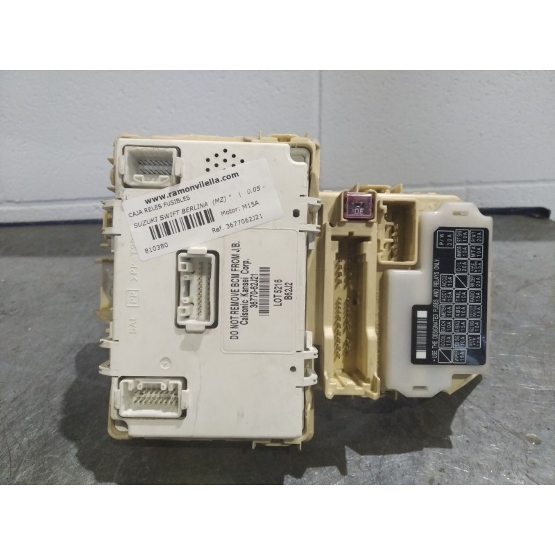 Recambio de caja reles fusibles para suzuki swift berlina (mz)  | 0.05 - ... swift berlina (mz)  | 0.05 - ... referencia OEM IAM