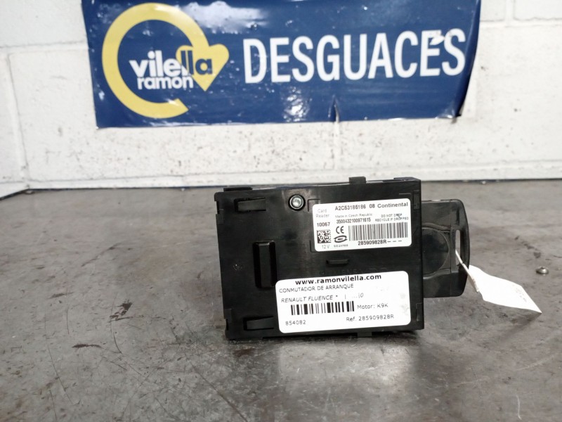 Recambio de conmutador de arranque para renault fluence  | ...  | ... referencia OEM IAM 285909828R  
