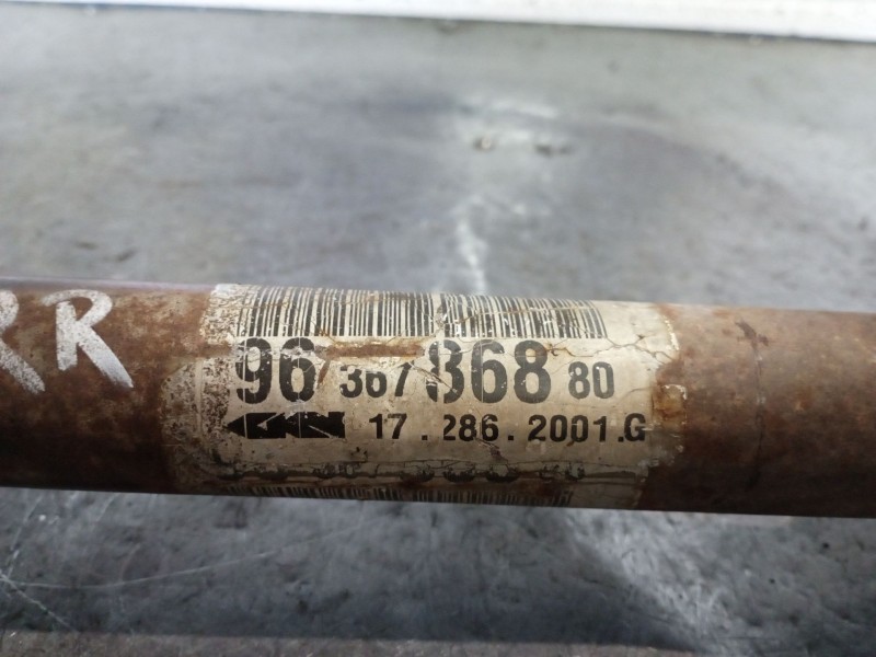 Recambio de transmision delantera derecha para peugeot 307 (s1) 1.6 16v cat referencia OEM IAM 9636786880  