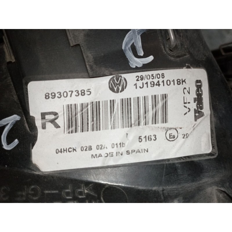 Recambio de faro derecho para volkswagen golf iv berlina (1j1)  | 0.97 - 0.03 golf iv berlina (1j1)  | 0.97 - 0.03 referencia OE