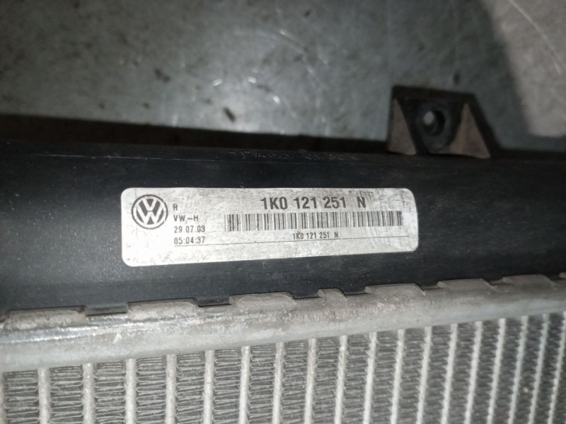 Recambio de radiador agua para audi a3 (8p) 2.0 tdi ambiente referencia OEM IAM 1K0121251N  