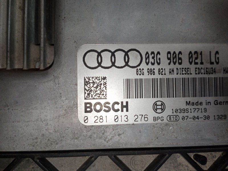 Recambio de centralita motor uce para audi a3 (8p) 2.0 tdi ambiente referencia OEM IAM 0281013276  