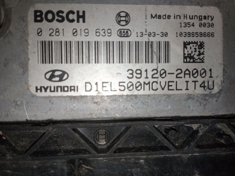 Recambio de centralita motor uce para hyundai ix35 referencia OEM IAM 0281019639 391202A001 1039S59666