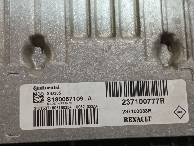 Recambio de centralita motor uce para renault fluence  | ...  | ... referencia OEM IAM 237100777R S180067109A SID305