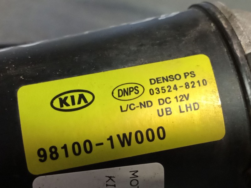 Recambio de motor limpia delantero para kia rio  | 0.11 - ...  | 0.11 - ... referencia OEM IAM 981001W000  