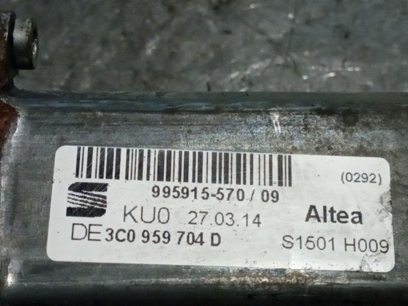 Recambio de elevalunas trasero derecho para seat altea xl 2.0 tdi 140 style referencia OEM IAM   