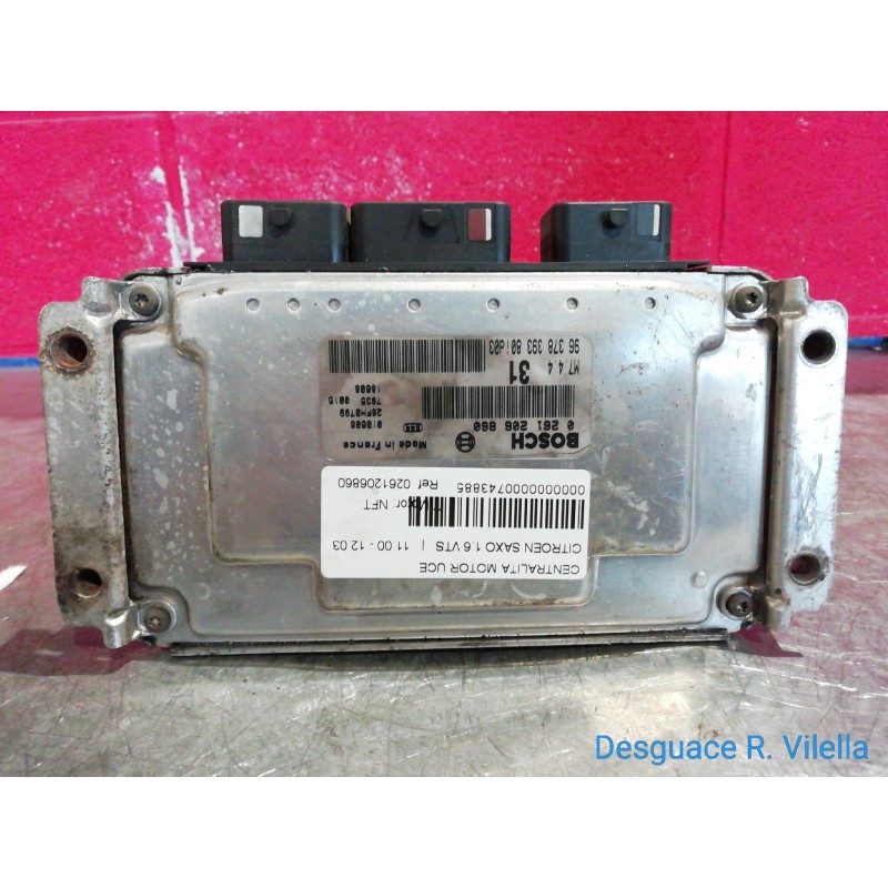 Recambio de centralita motor uce para citroen saxo 1.6 vts | 11.00 - 12.03 1.6 vts | 11.00 - 12.03 referencia OEM IAM 0261206860