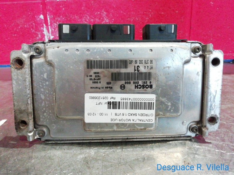 Recambio de centralita motor uce para citroen saxo 1.6 vts | 11.00 - 12.03 1.6 vts | 11.00 - 12.03 referencia OEM IAM 0261206860