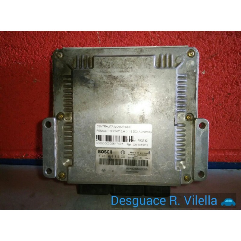 Recambio de centralita motor uce para renault scenic (ja..) 1.9 dci authentique | 03.01 - 12.03 1.9 dci authentique | 03.01 - 12
