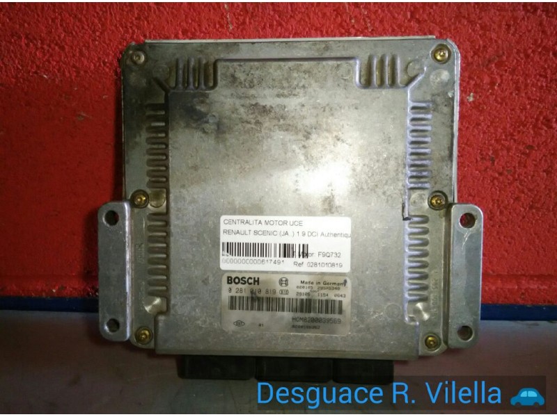 Recambio de centralita motor uce para renault scenic (ja..) 1.9 dci authentique | 03.01 - 12.03 1.9 dci authentique | 03.01 - 12