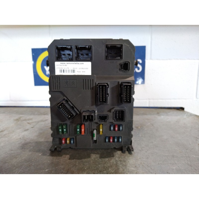 Recambio de centralita bsi para citroen c2 vtr | 09.03 - 12.09 vtr | 09.03 - 12.09 referencia OEM IAM BSI F0100 S118085300K 9652