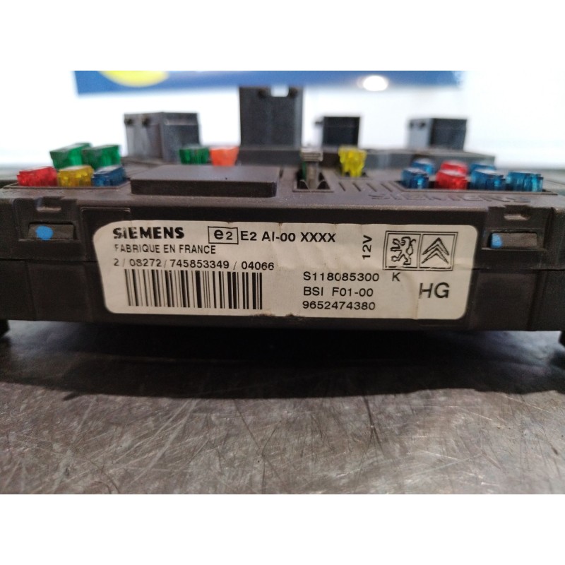 Recambio de centralita bsi para citroen c2 vtr | 09.03 - 12.09 vtr | 09.03 - 12.09 referencia OEM IAM BSI F0100 S118085300K 9652