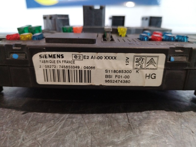 Recambio de centralita bsi para citroen c2 vtr | 09.03 - 12.09 vtr | 09.03 - 12.09 referencia OEM IAM BSI F0100 S118085300K 9652