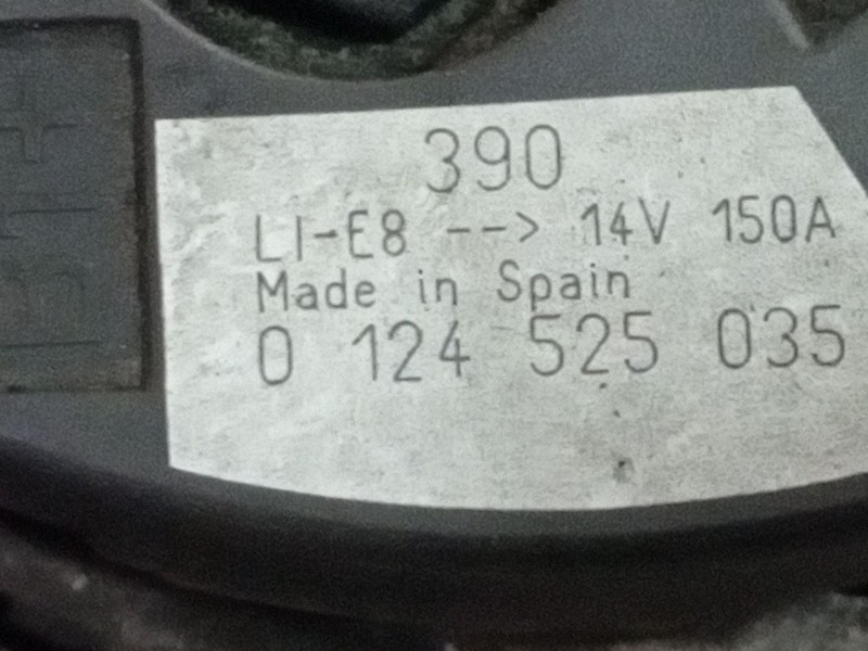 Recambio de alternador para citroen c5 berlina 2.2 hdi fap referencia OEM IAM 0124525035 9646321880 C15