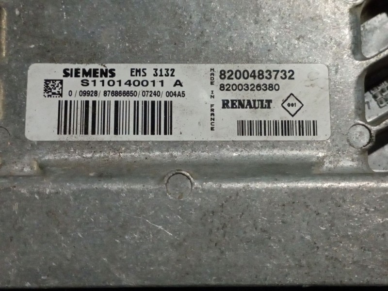 Recambio de centralita motor uce para dacia logan básico | 05.05 - 12.09 básico | 05.05 - 12.09 referencia OEM IAM S110140011A 8